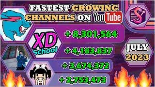 NO COMPETITION AGAIN?? | The Fastest Growing Channels of July, 2023