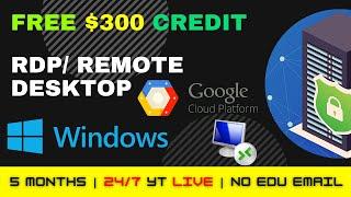 Windows VPS Remote Desktop | Free Google VPS Server with RDP for 24x7 YouTube Live Stream