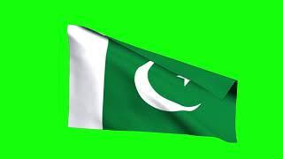 Pakistani Flag Animation on Green Screen
