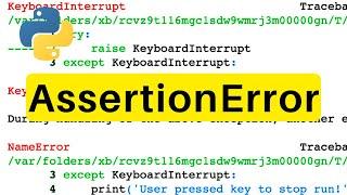 AssertionError | Python | Tutorial