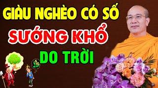 Giàu Nghèo có Số, Sướng Khổ do Trời hay do con người lựa chọn? Hay Quá l TT Thích Trúc Thái Minh