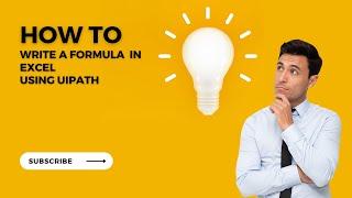 UiPath RPA | How to write formula in excel using UiPath | Write Cell | Excel Automation