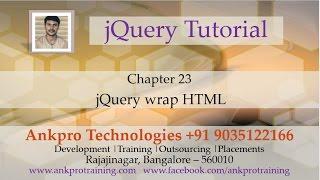 JQuery 23 - How to wrap element with another HTML element