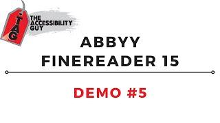 Abbyy FineReader 15 Pro Demo #05