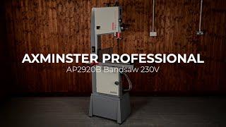 Set up guide for Axminster Professional AP292OB Bandsaw