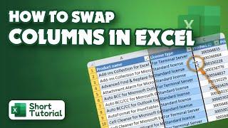 How to swap columns in excel 2024 | Initial Solution