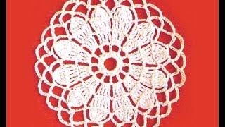 Вязание крючком Crochet Круглый цветочный мотив 2 Floral Motif Crochet