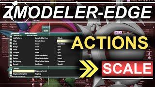 ZBrush - ZModeler Edge(Actions) - "Scale"