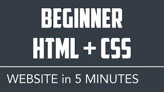 Complete HTML Website in 5 Minutes - Beginner HTML/CSS Tutorial