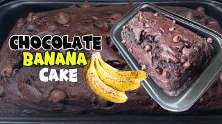 MOIST CHOCOLATE BANANA LOAF CAKE RECIPE | joolees vlog | #cake  #chocolate #banana