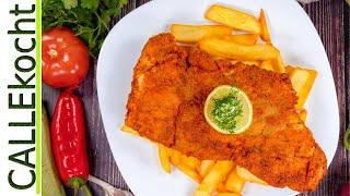 Paprika Balkan Schnitzel mit typischer Paprikasoße. Rezept