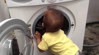 The washing machine baby