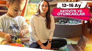 12-16 AYLIK BEBEKLER İÇİN AKTİVİTE, OYUN VE OYUNCAKLAR