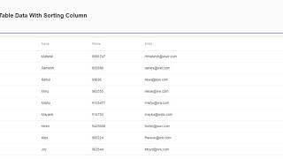 Filter Table Data With Sorting Column in Angular Using Angular Material