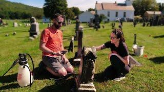 Cleaning Headstones with TikTok's ManicPixieMom