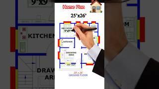 Detail Floor Plan with Proper Measurements |Building Plan with ventilation #shorts #home #shortvideo