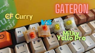 Gateron Milky Yellow Pro vs EverFree Curry Linear Switch | Sound Comparison