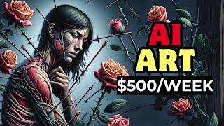 Selling AI Generated Images And Make Money Online | AI Art Generator Tutorial