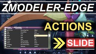 ZBrush - ZModeler Edge(Actions) - "Slide"