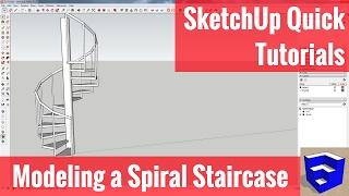 Modeling a Spiral Staircase in SketchUp - Quick Tutorial