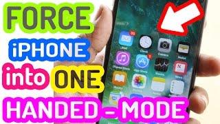 How To FORCE iPhone 7,6S,6  into One-Handed Mode PERMANENTLY ! SECRET FEATURE