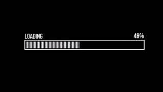 Free Black Aesthetic Loading bar Intro Template