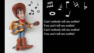 Karaoke Old Town Road Guitar Fingerstyle   + Lyrsic  -  Woody from toy story 4