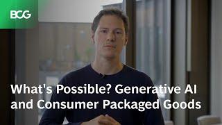 What's Possible? Generative AI and Consumer Packaged Goods