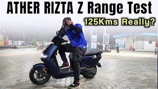 Ather Rizta 3.7kWh Range Test 100% to 0% - PradeeponWheels