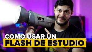 como usar un FLASH DE ESTUDIO  BÁSICO PARA PRINCIPIANTES