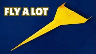 How to Make a  New Paper Plane  Fly a Lot - Best Paper Airplane Fighter