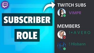 How To Make A Discord Twitch Subscriber Role (2021)