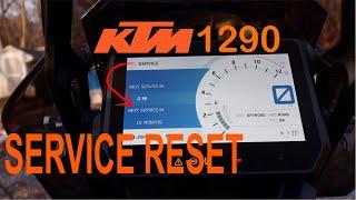 2020 KTM 1290 SUPER ADVENTURE R | RESETTING SERVICE INDICATOR LIGHT