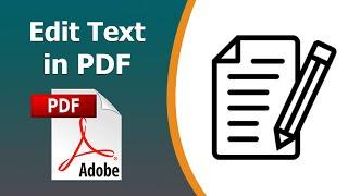 How to edit text in pdf using Adobe Acrobat Pro DC