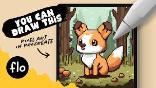 You Can Draw This Pixel Art in PROCREATE - Step by Step Procreate Tutorial