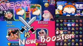 The Duel Between ⟪Mixy Meow⟫, New Legendary Booster Gameplay, Match Masters #Duel #Mixy #Meow #New