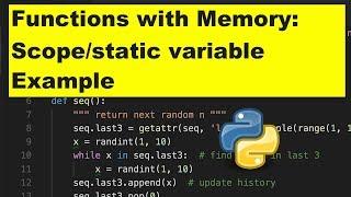 How to do static function variables in Python