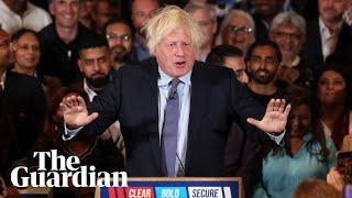 Boris Johnson makes first appearance on general election campaign