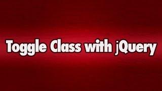 Toggle Class with jQuery