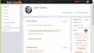 Dashboard  Learn Moodle 3 2