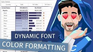 Dynamic Font Color Logic with Conditional Formatting in Power BI