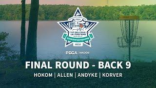 2024 PDGA Tim Selinske US Masters Disc Golf Championships | R4B9 | Hokom, Allen, AnDyke, Korver