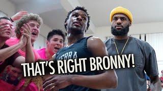 Bronny James Heated Playoff Game: Unknown Player Points at LeBron After Crazy Shot!