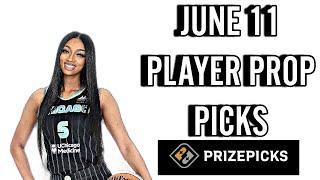 WNBA PRIZEPICKS TODAY | 6 BEST PROP PICKS | TUESDAY | 6/11/2024 | BEST PROPS | NBA BETTING |