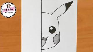 How to draw Pikachu || Beginners drawing tutorials step by step || easy drawings step by step