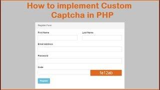 How to Implement Custom Captcha in PHP