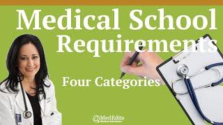 Medical School Requirements: Four Categories | MedEdits