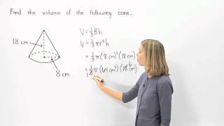 Volume of a Cone | MathHelp.com