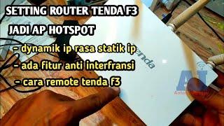 CARA SETTING DAN REMOTE ROUTER TENDA F3 JADI AP VOUCHER LEWAT HP versi @AntonInformasi