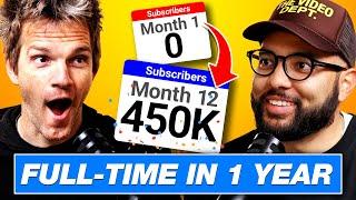 How This YouTuber Went From 0 to Full Time in 1 Year...